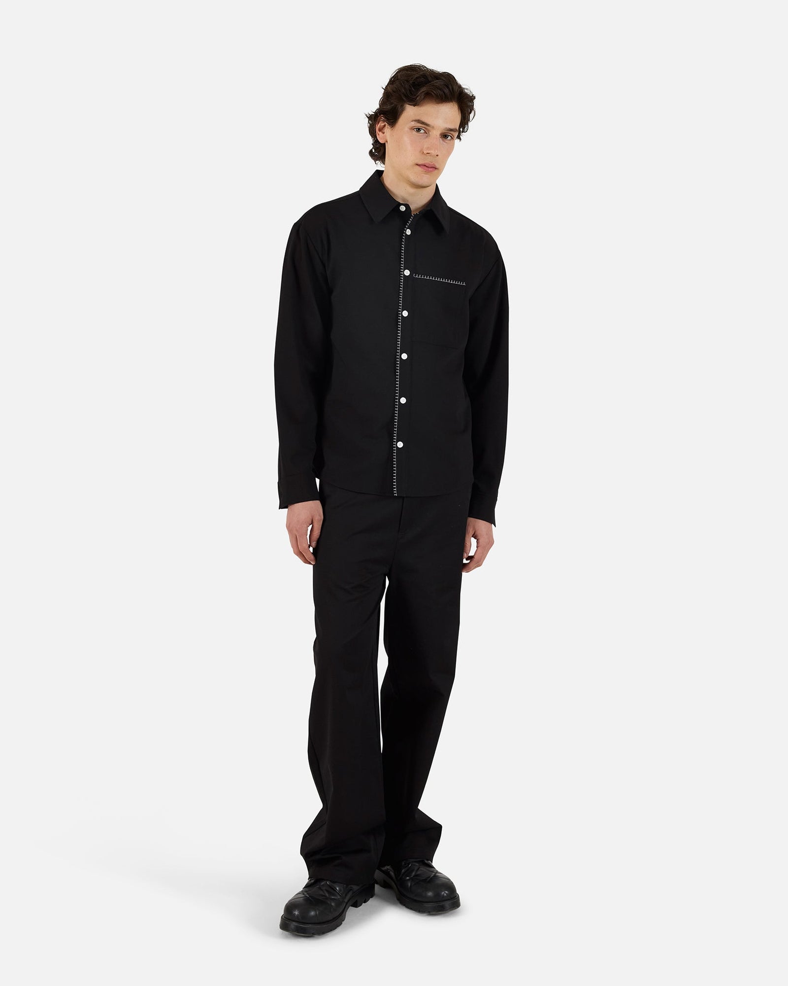 Wide Leg Trouser | Black