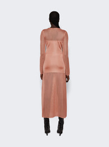 Women | Zeynep Arcay | Long Mesh Dress | Nude