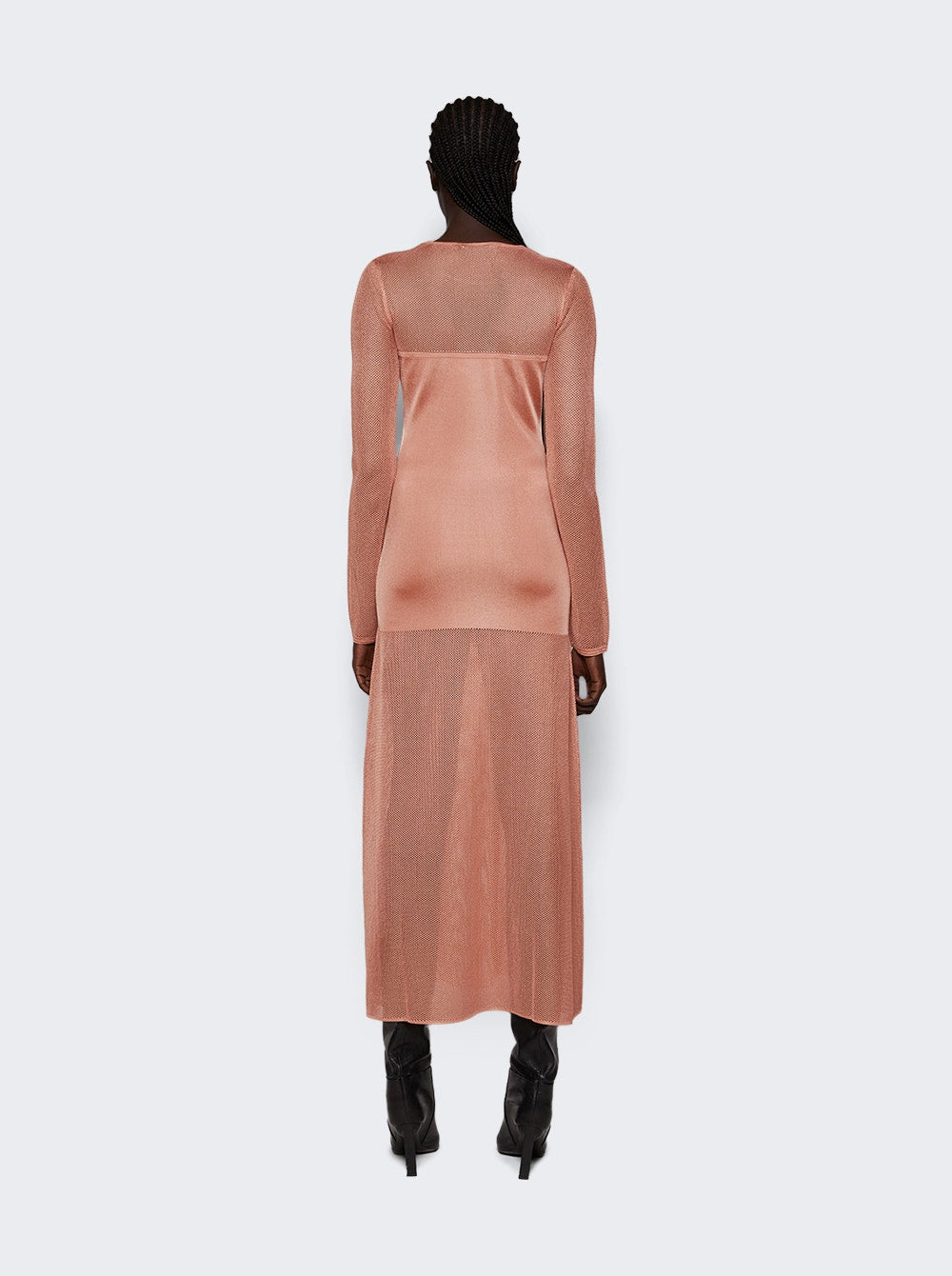 Women | Zeynep Arcay | Long Mesh Dress | Nude