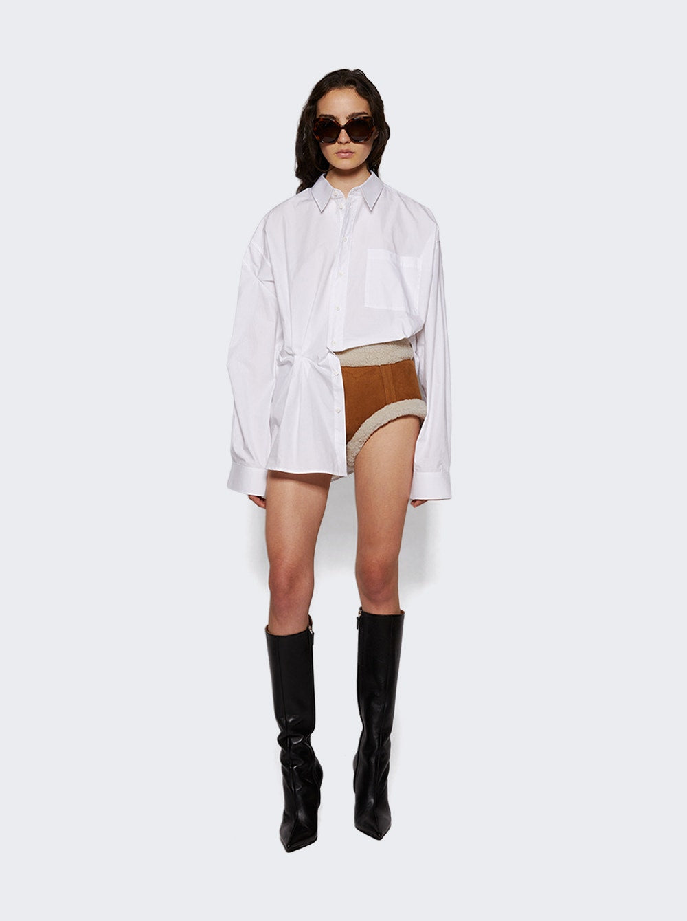 Natasha Zinko | Shearling Briefs Natural | Tan