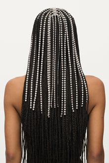 Crystal Fringe Headband | Clear Crystal/Silver