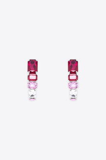 Ombre Crystal Wrap Earrings | Ombre Pink