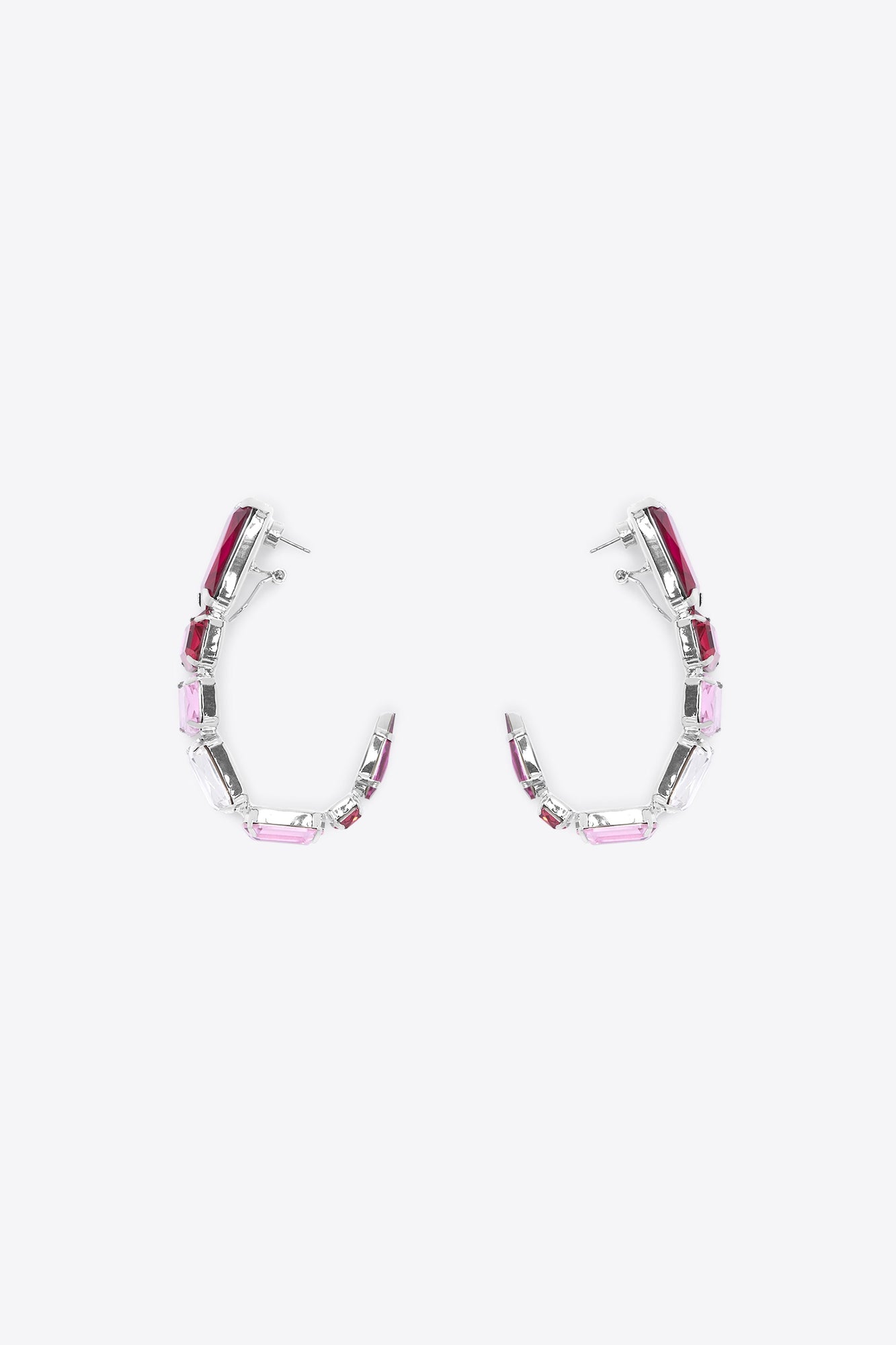 Ombre Crystal Wrap Earrings | Ombre Pink