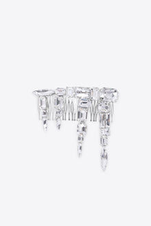Crystal Cluster Hairpiece | Silver