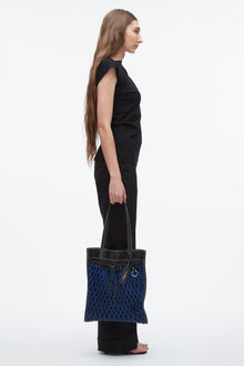 Slim Net Tote | Black Multi