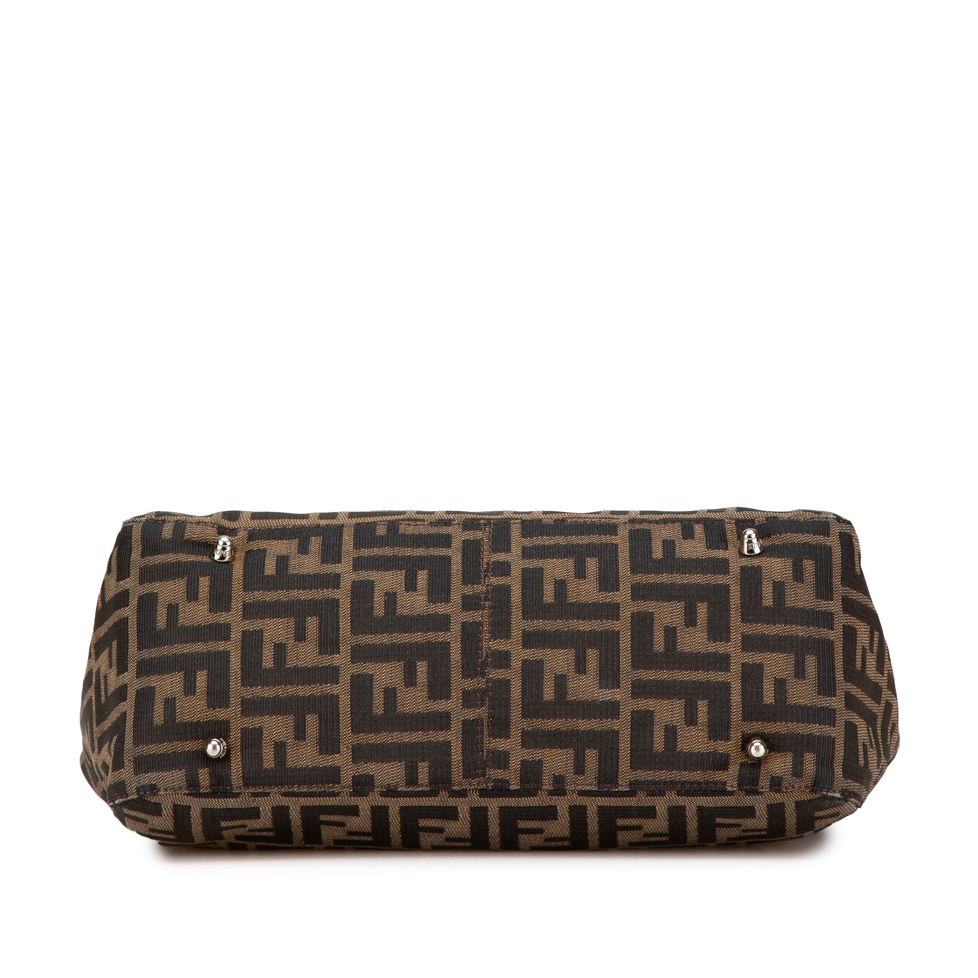 Fendi | Pre-Owned Small Zucca Canvas Twins Tote - III | Brown