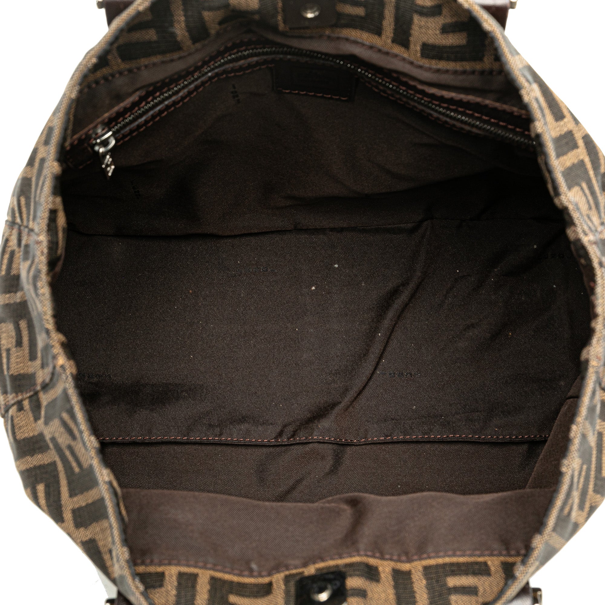 Fendi | Pre-Owned Small Zucca Canvas Twins Tote - III | Brown