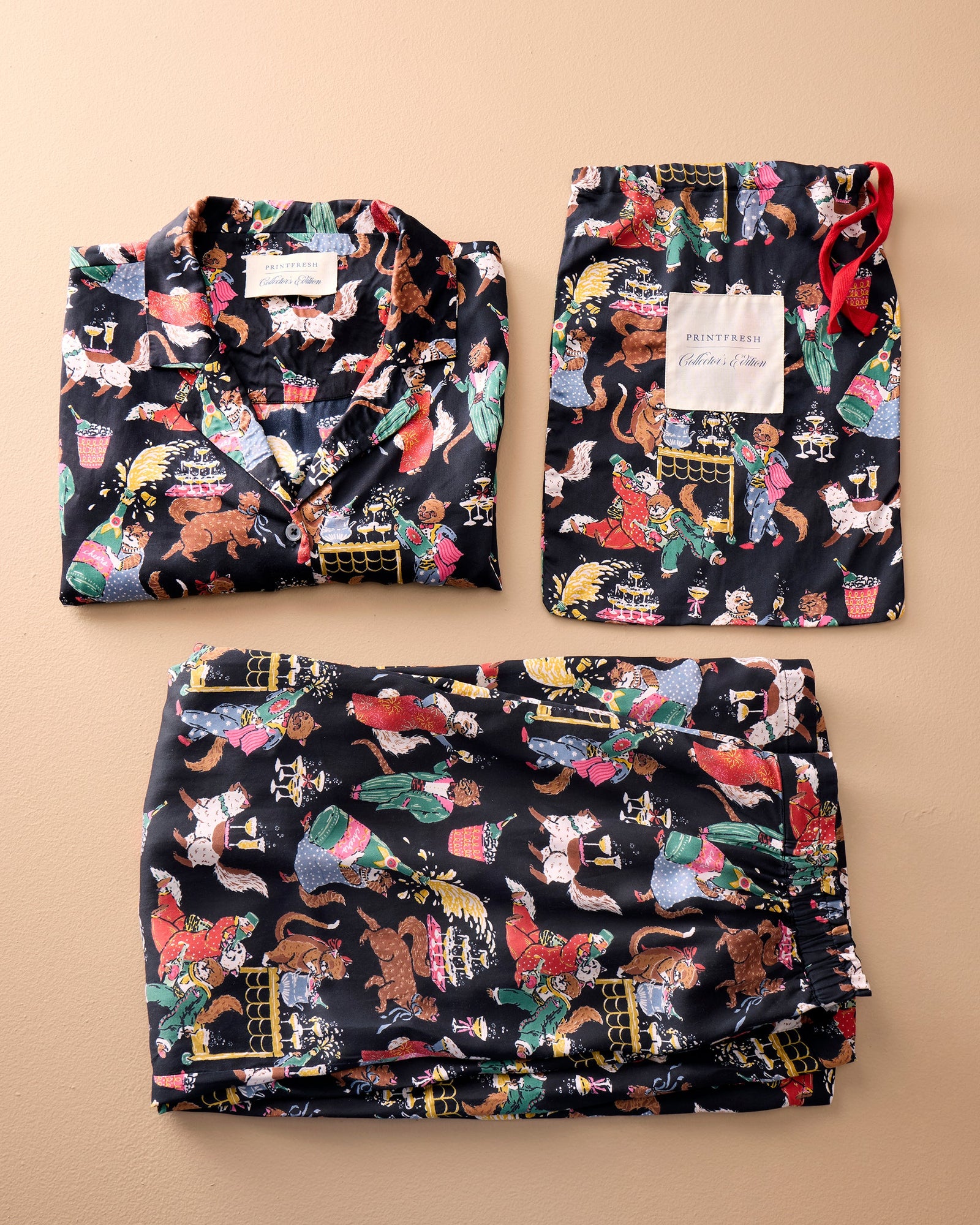 Swanky Cats - Eco Satin Wildest Dream Set | Tuxedo