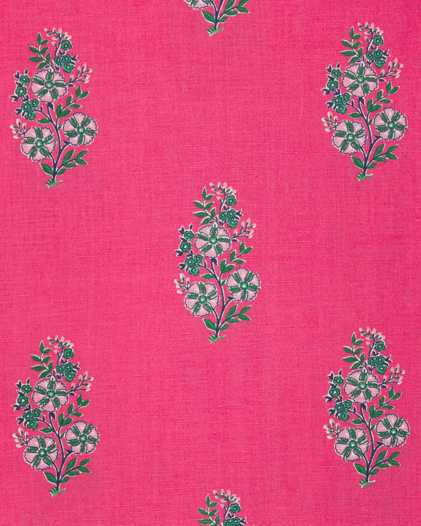 Bouquet Blossoms - Ocean View Long Tunic Dress - Hot Pink - Printfresh