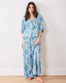 Camel's Courtyard - Eco Satin Wildest Dreams Set - Slate Blue - Printfresh