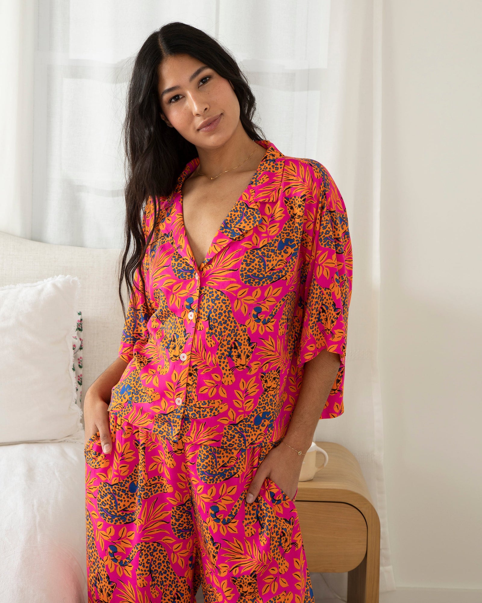 City Cat - Petite Eco Satin Wildest Dreams Set | Fuchsia