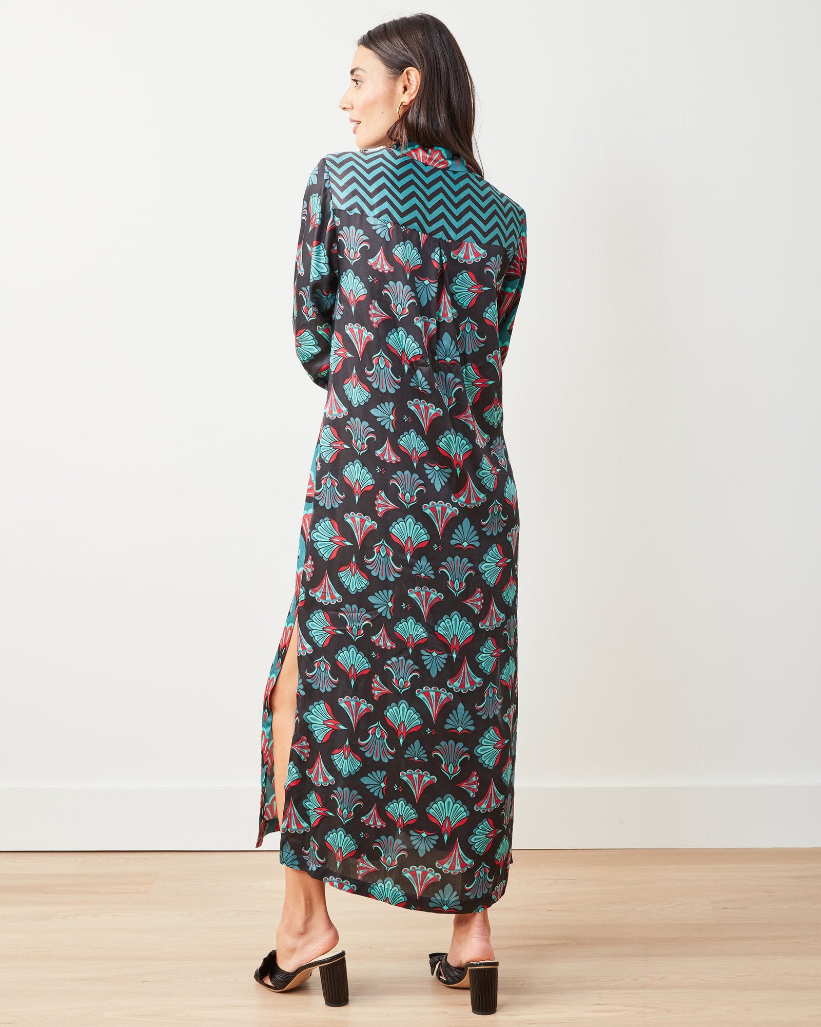 Marianne Shirt Dress | Cocktail Hour (Green)