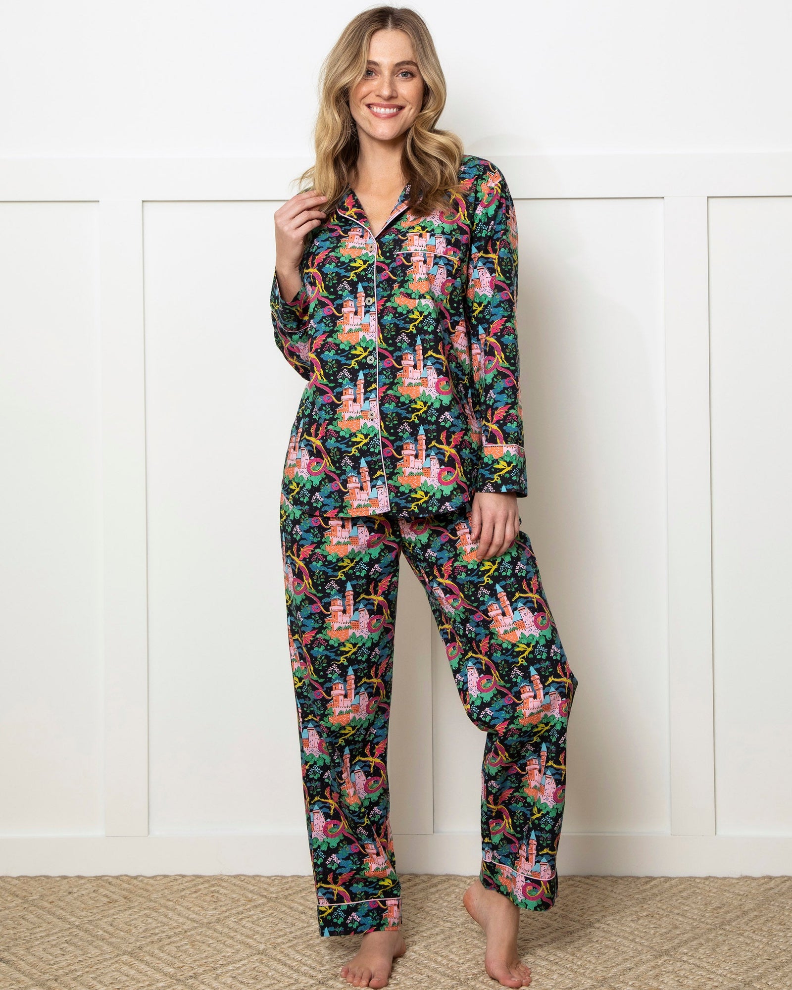 Long Sleep Set | Dragon Dreams (Black)