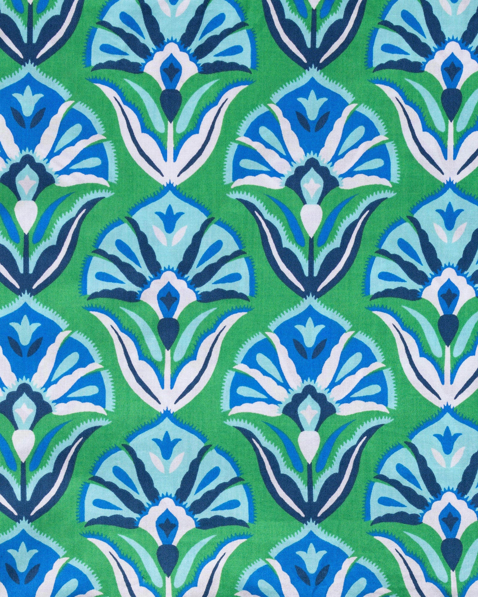 Geo Floral - Atlantic Dress - Green Juice - Printfresh