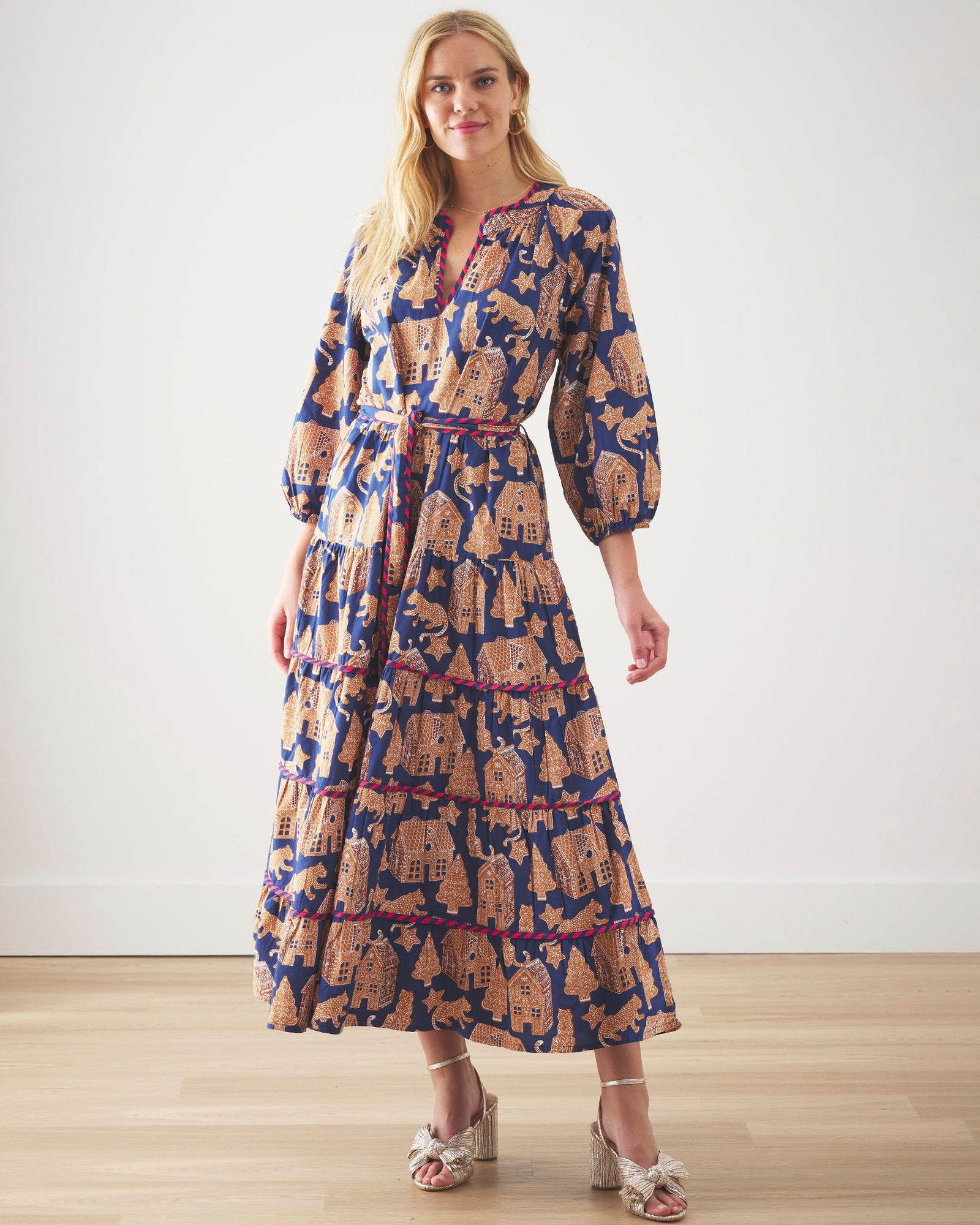 Gingerbread Party - Main Street Dress | Classic Navy