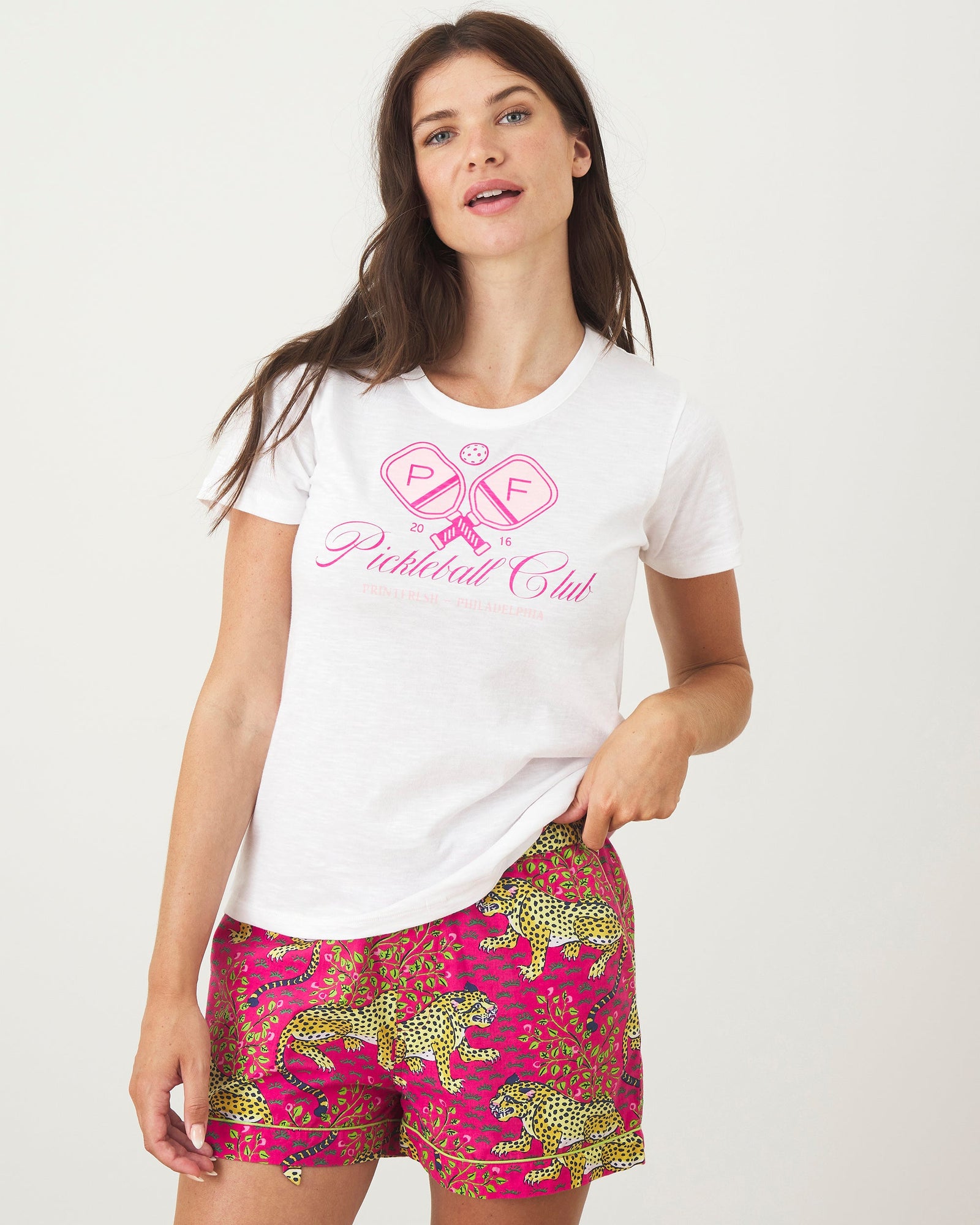 Saturday Graphic Tee | Pickleball Club (White)