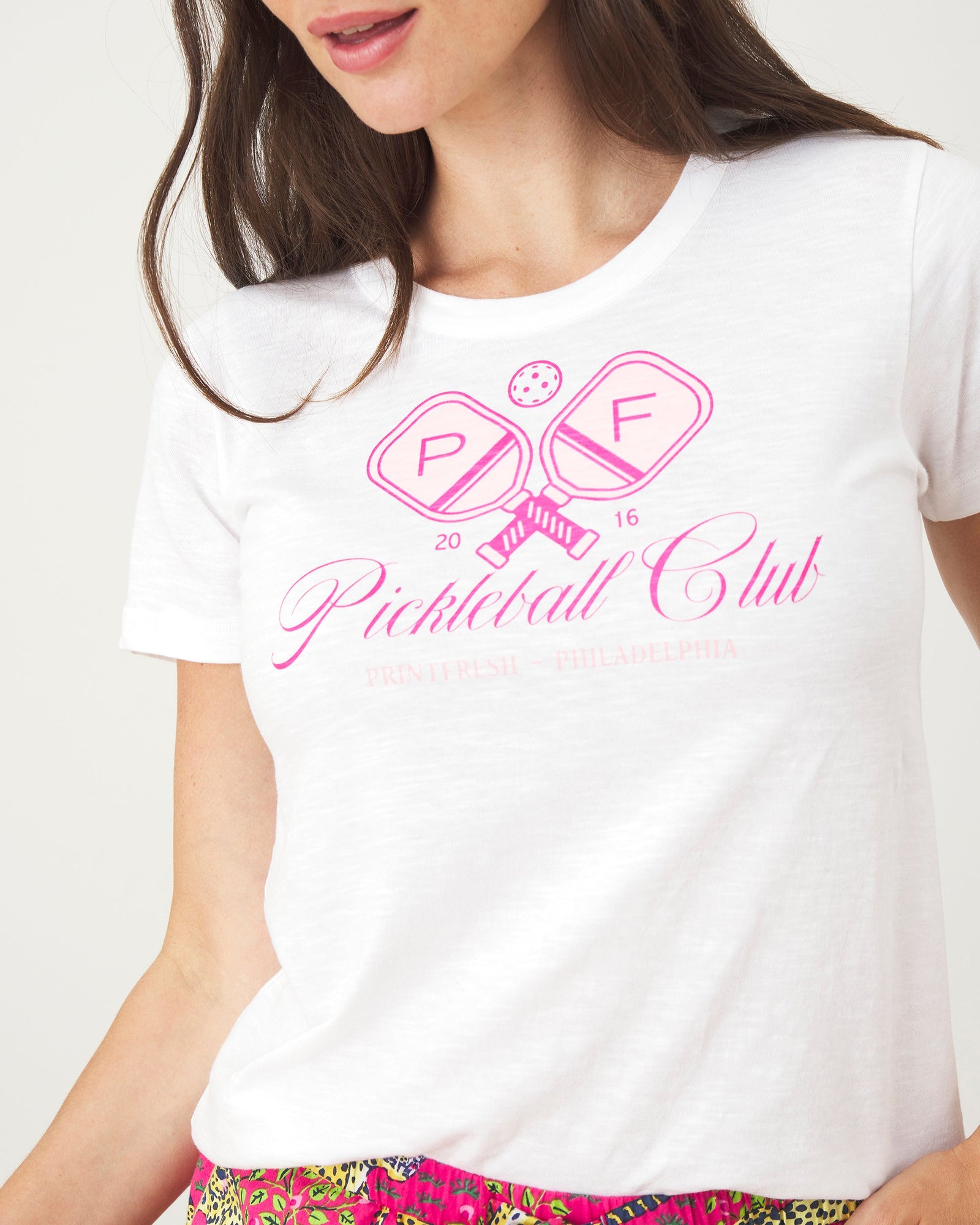Saturday Graphic Tee | Pickleball Club (White)