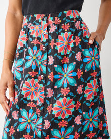 Mid Century Medallion - Perry Skirt - Ink - Printfresh