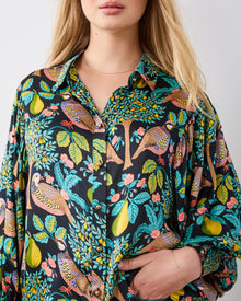 Partridge In A Pear Tree - Anastasia Blouse - Ink - Printfresh