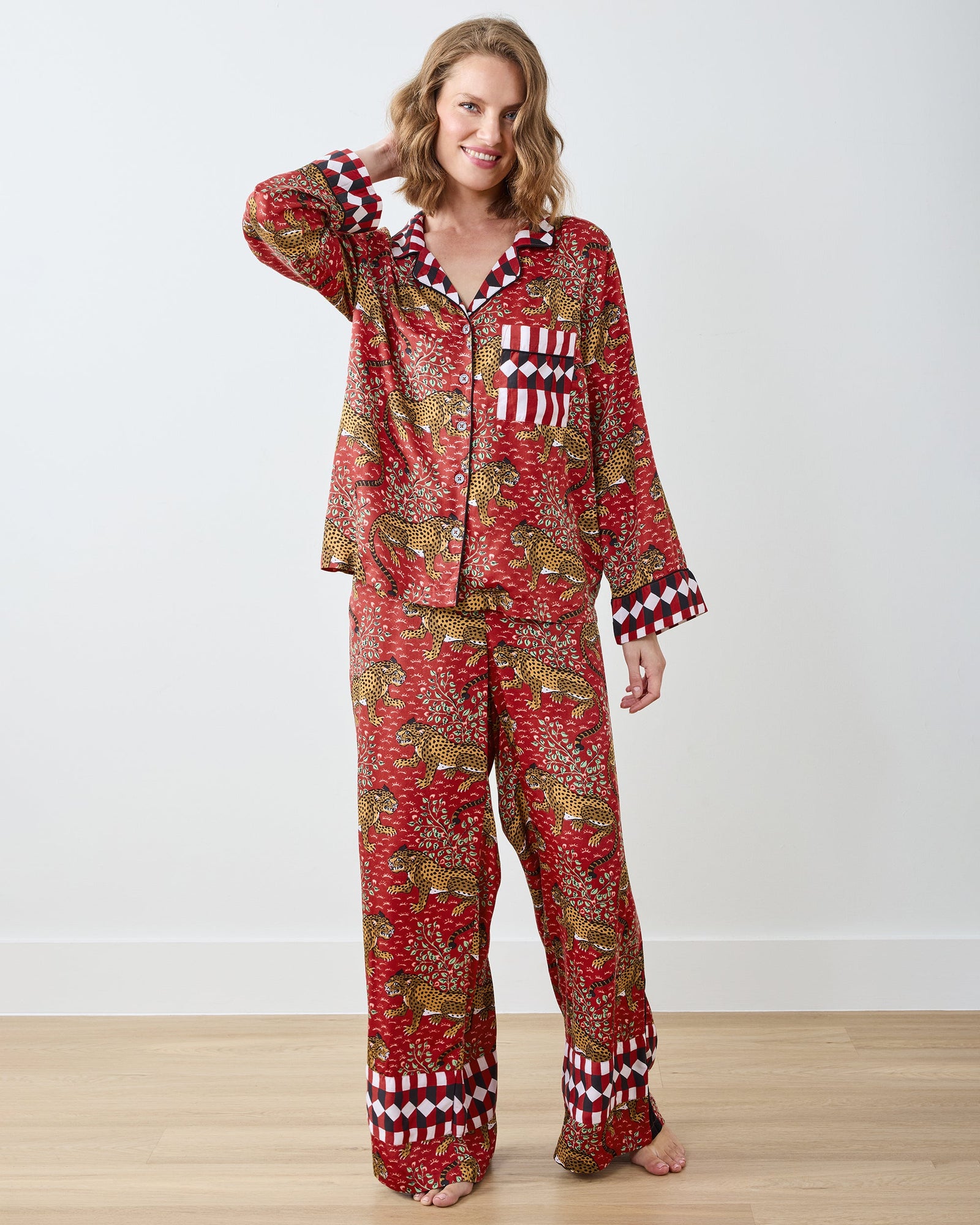 Bagheera - Petite Eco Satin Rittenhouse Set - Scarlet - Printfresh