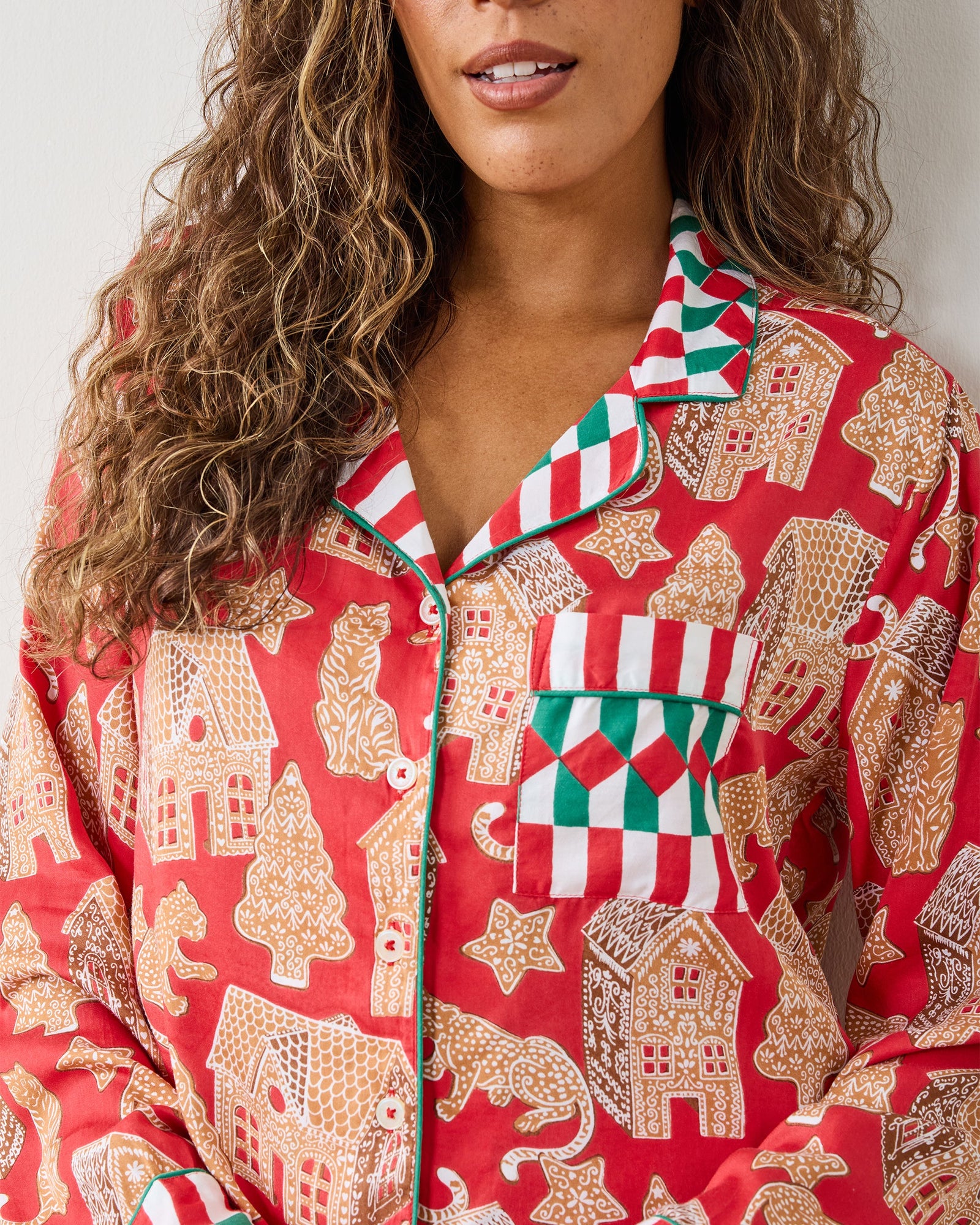 Gingerbread Party - Eco Satin Rittenhouse Set | Ruby
