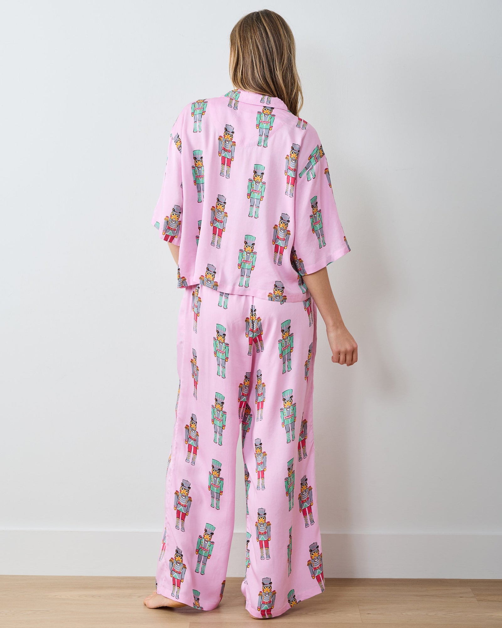 Leopard Nutcrackers - Eco Satin Wildest Dreams Set | Pink Candy Cane