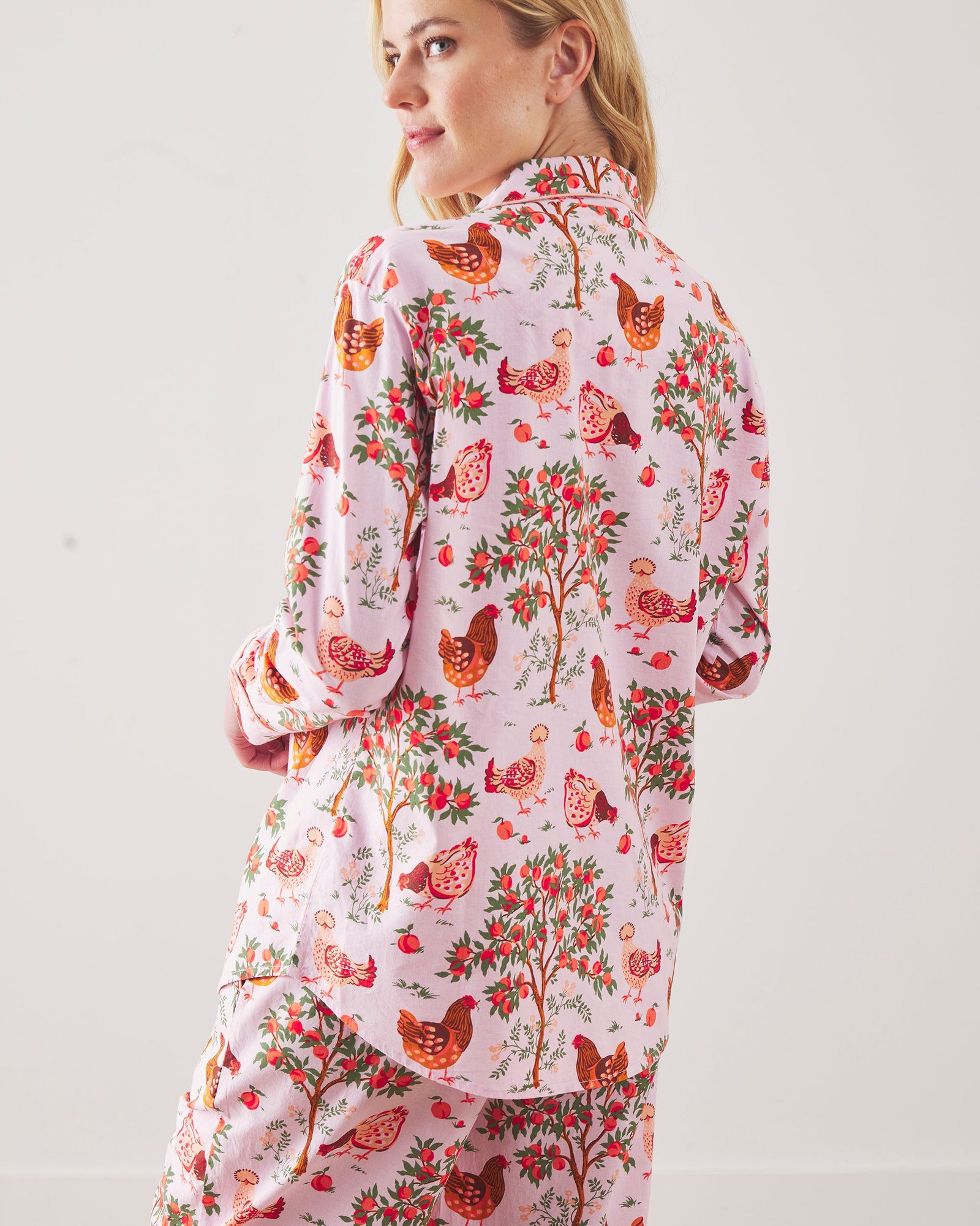 Long PJ Set | Hen House - Ballet Pink