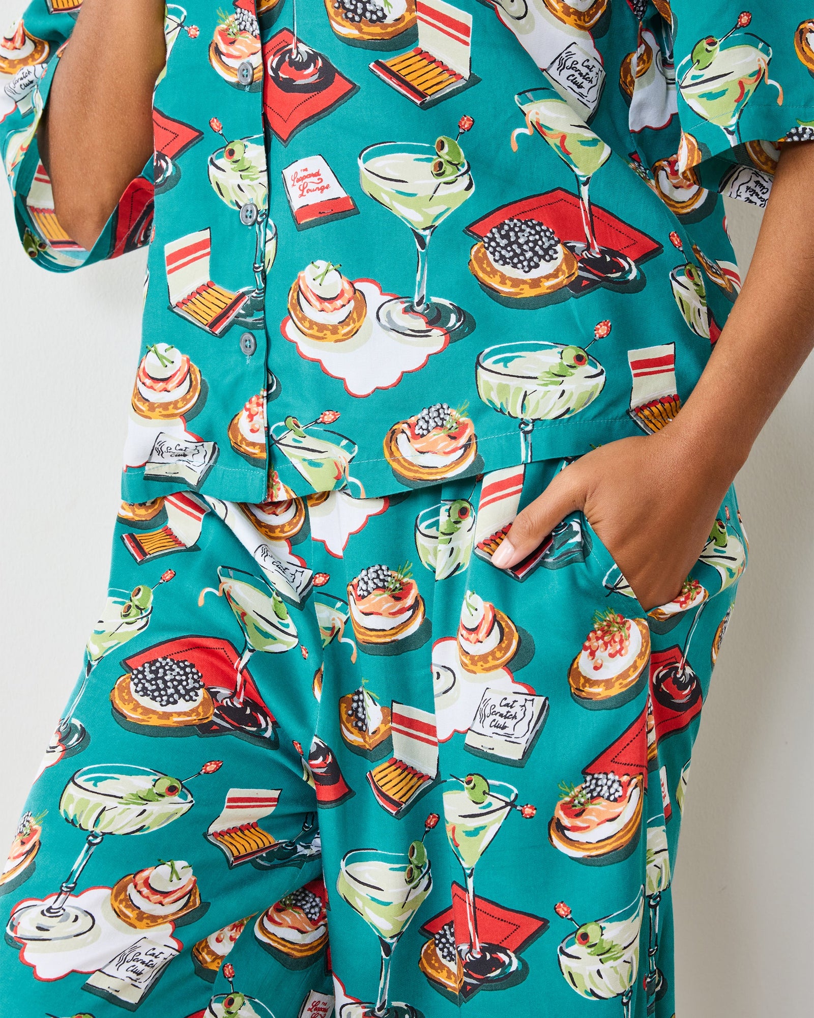Blinis & Martinis - Eco Satin Wildest Dreams Set | Mid Century Blue