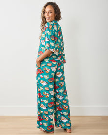 Blinis & Martinis - Eco Satin Wildest Dreams Set - Mid Century Blue - Printfresh