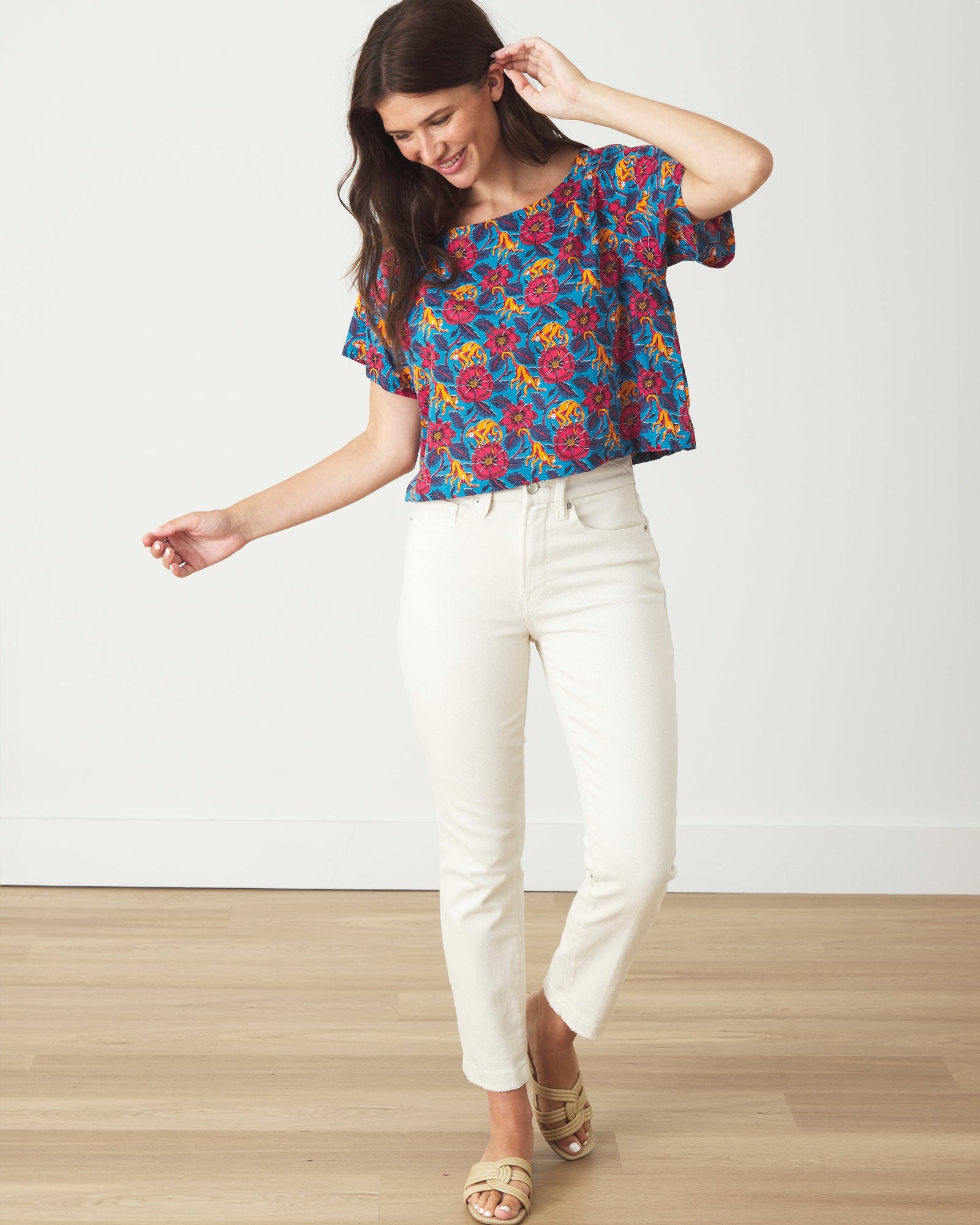 Leaps & Bounds - Carry On Crop Top | Blue