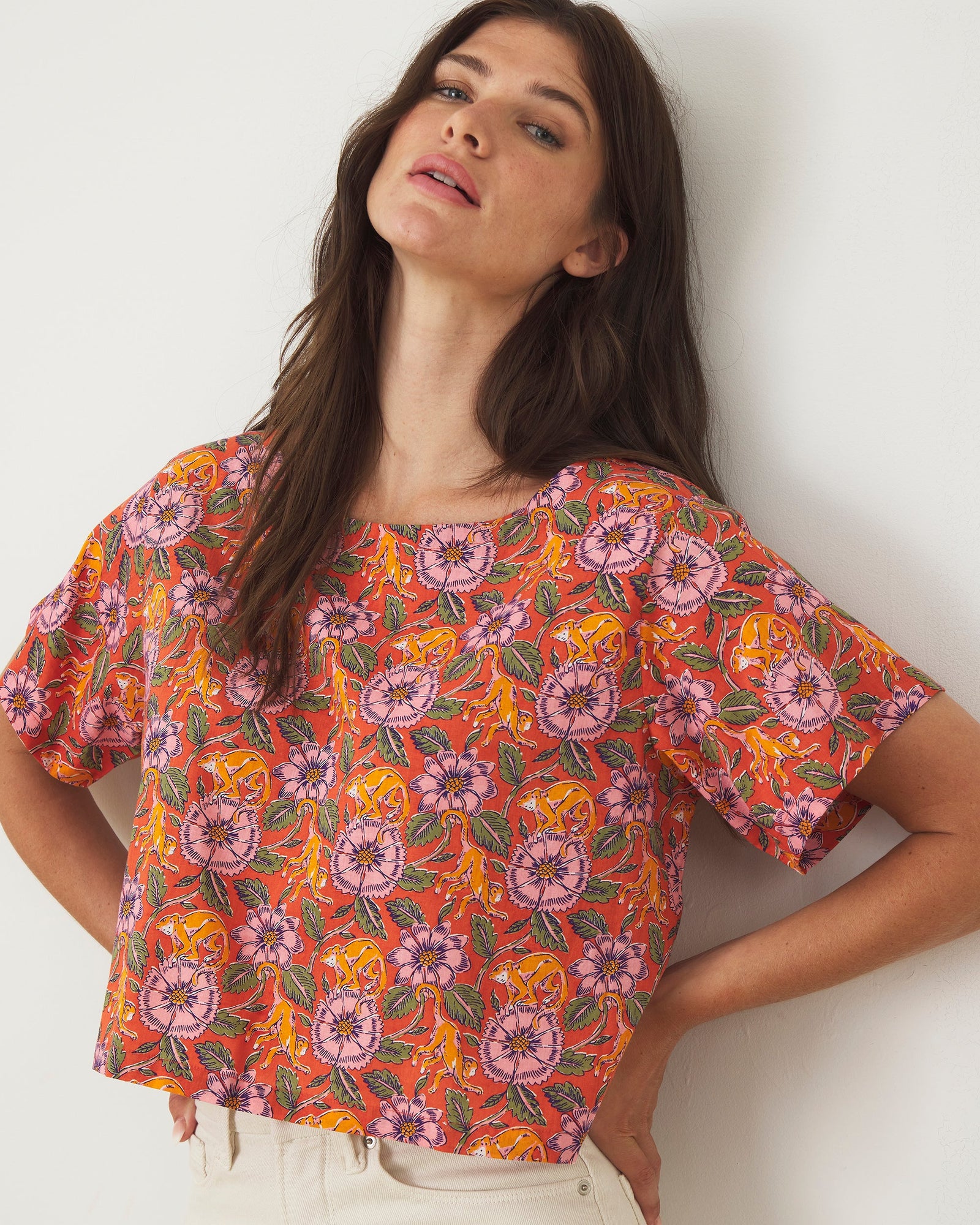 Carry On Crop Top | Leaps & Bounds (Brown)
