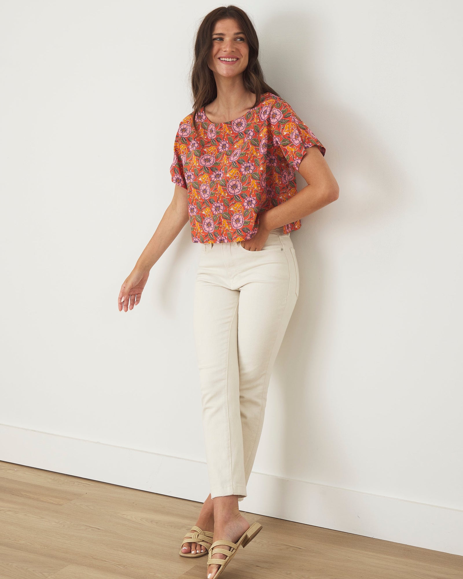 Carry On Crop Top | Leaps & Bounds (Brown)