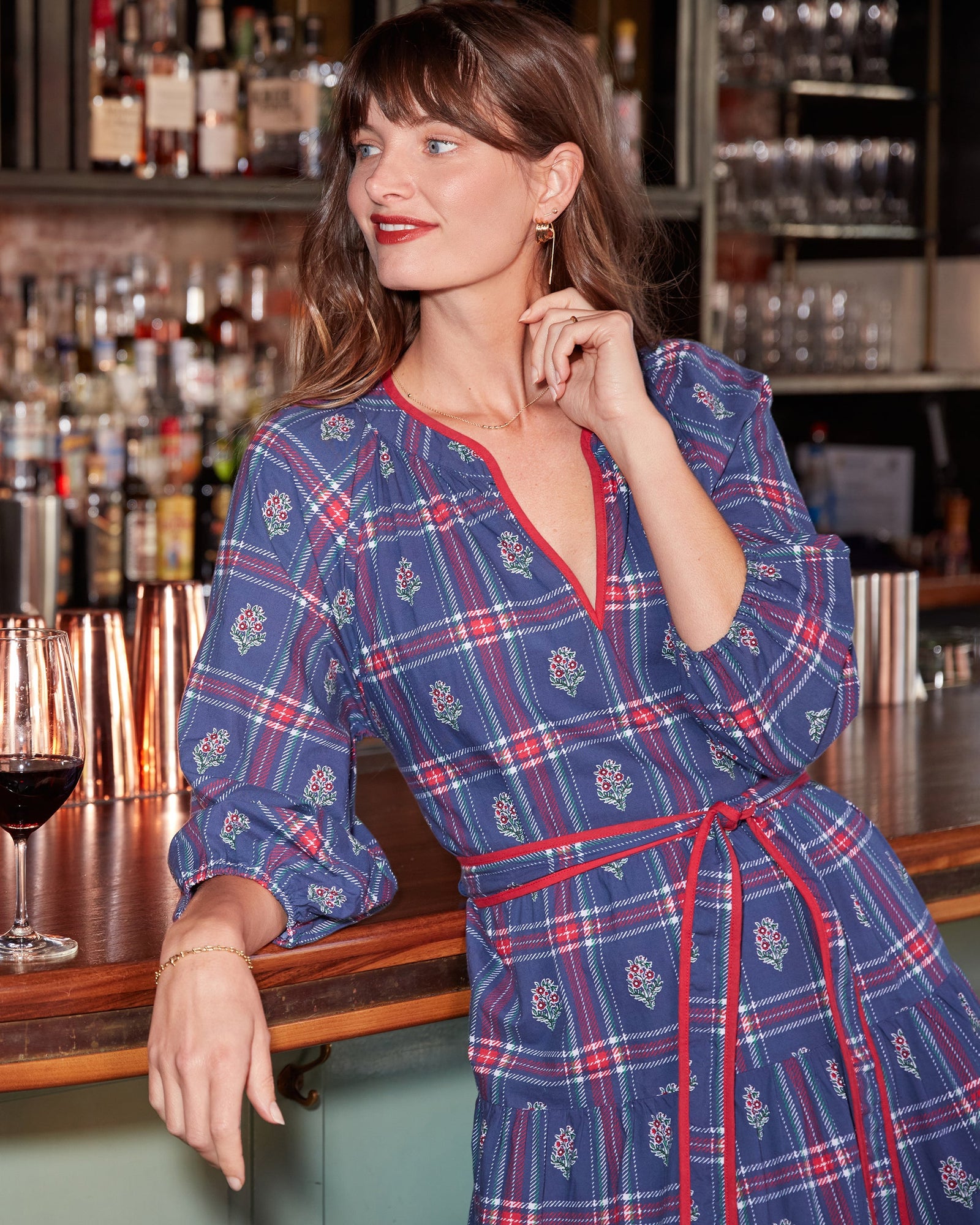 Main Street Dress | Nostalgia Plaid (Blue)