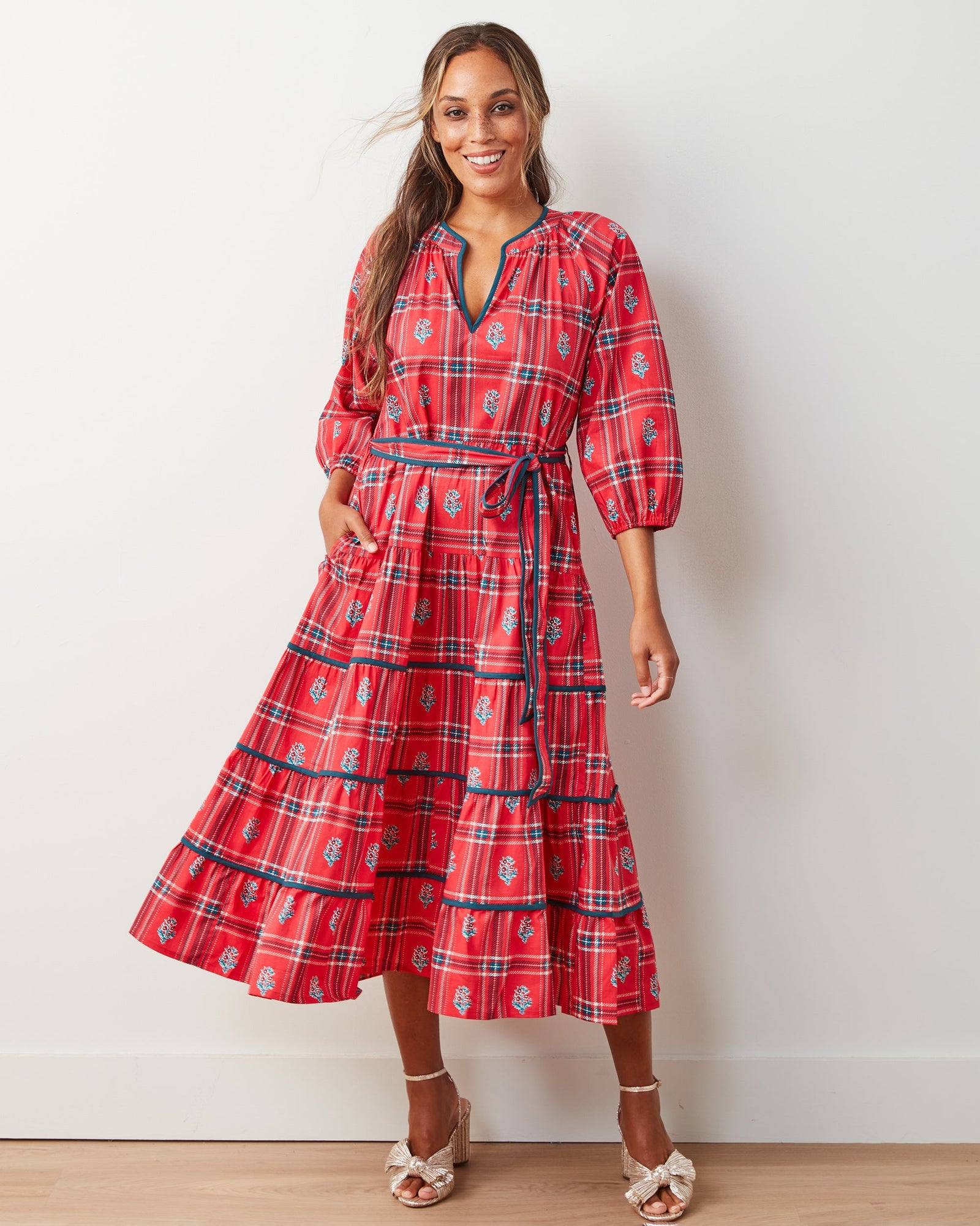 Nostalgia Plaid - Main Street Dress | Joyful Red