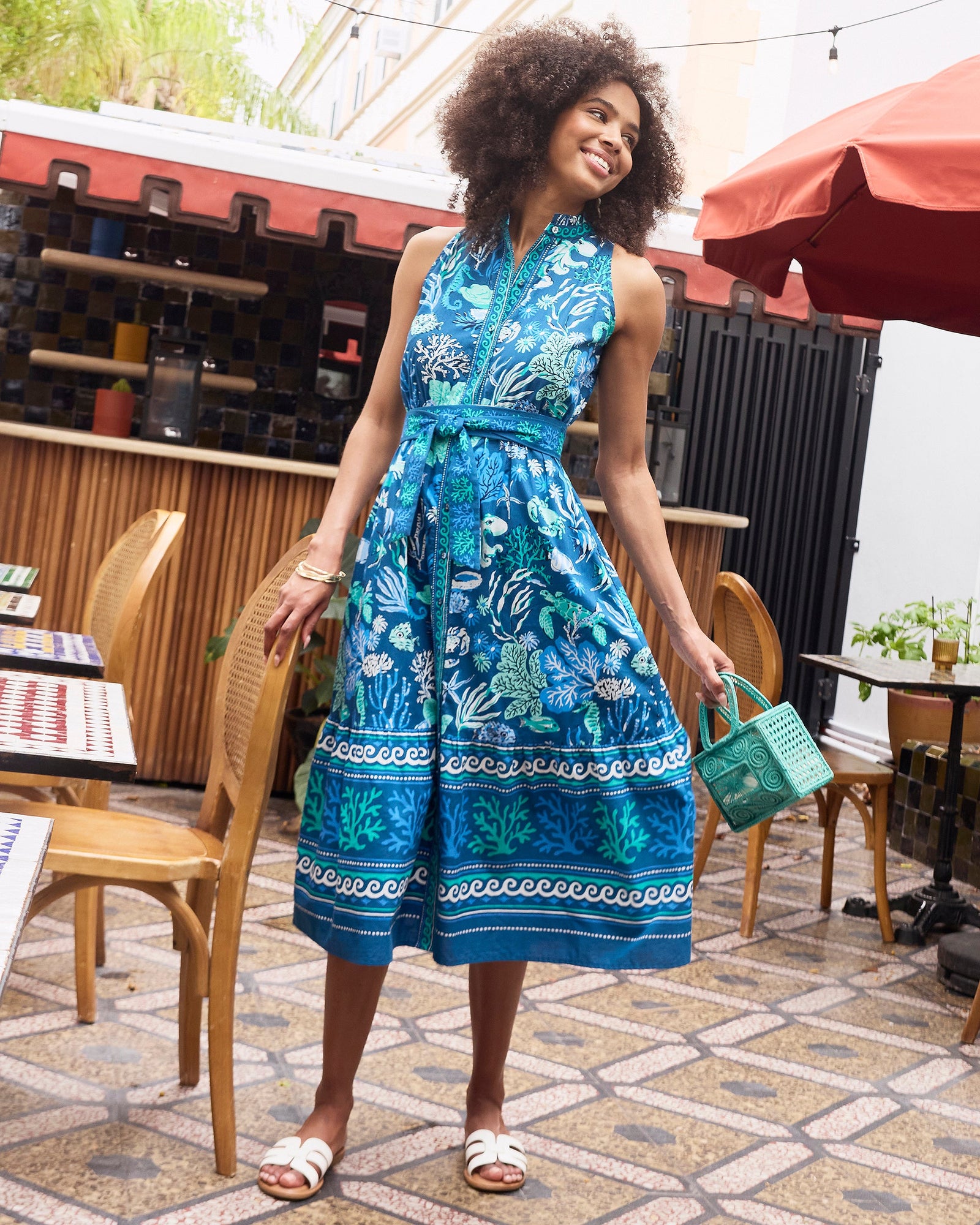 Coast to Coast Dress | Oceania - Navy