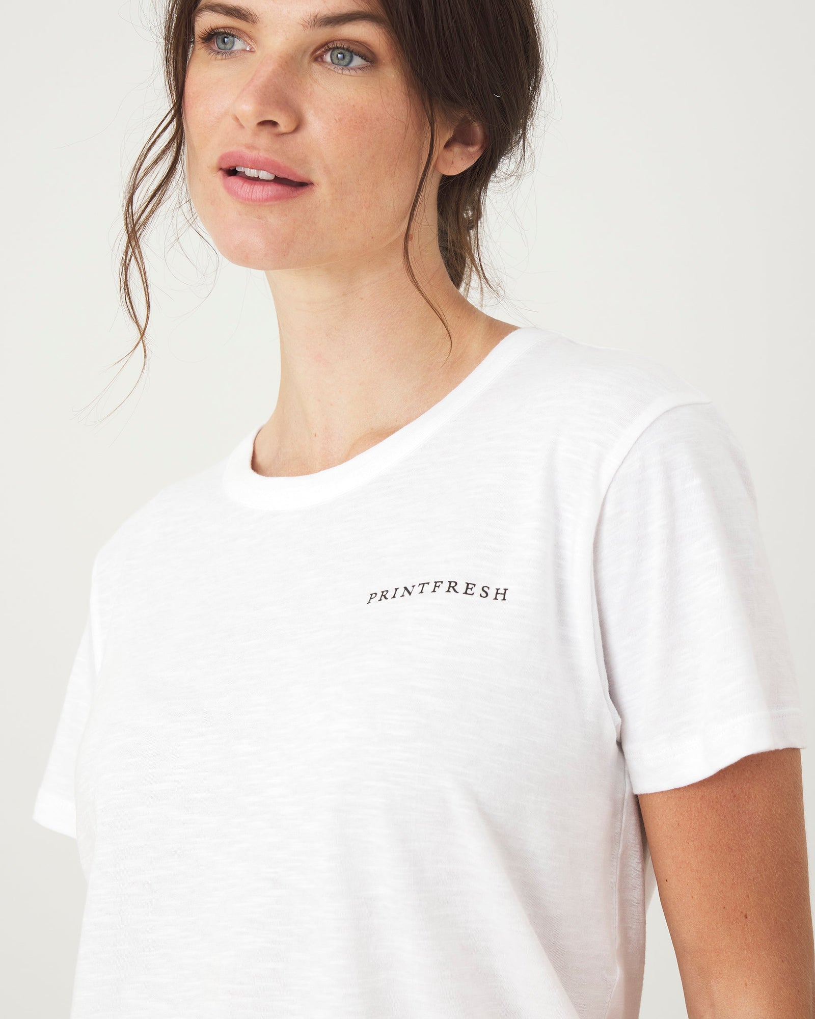 Oversized Graphic Tee | Live On The Bright Side - Cloud