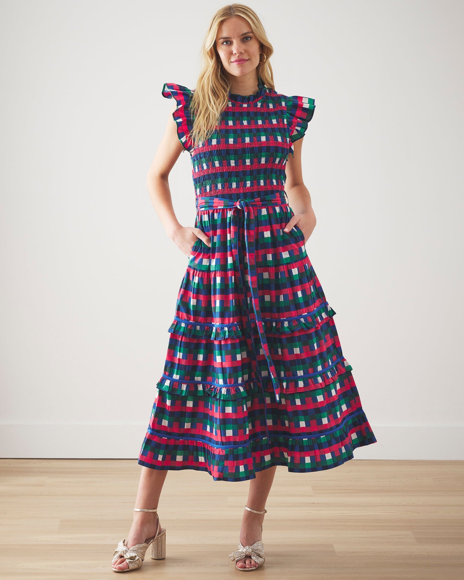 Ready to Ruffle Dress | Painted Pixels (Multi)