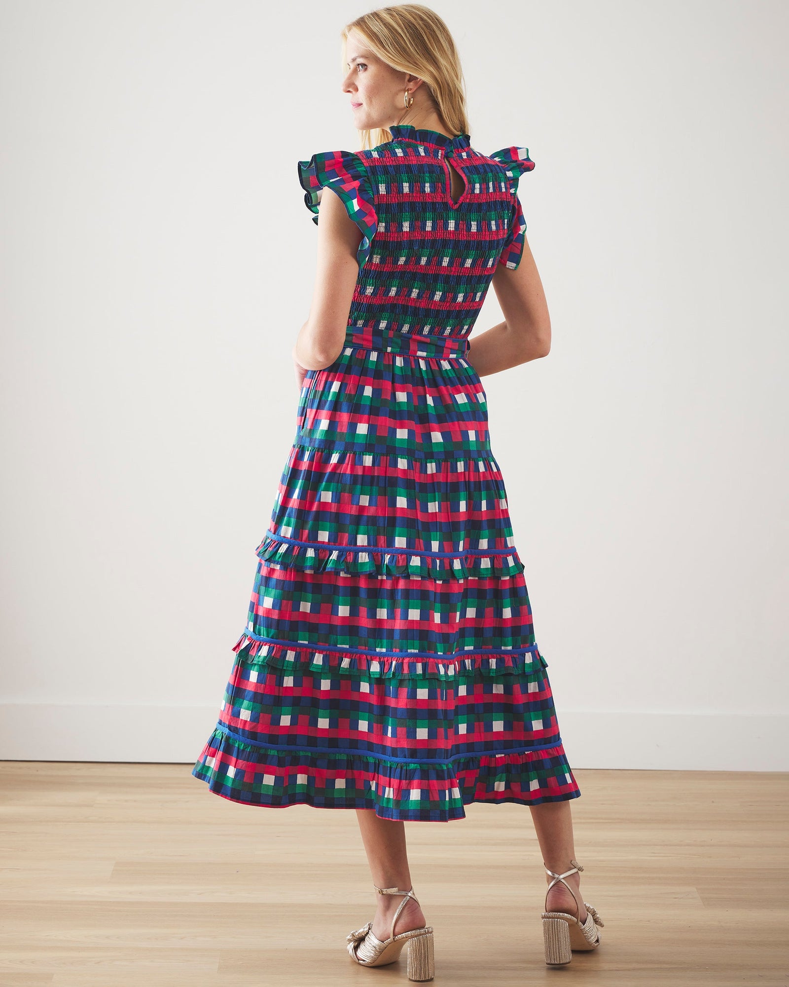 Ready to Ruffle Dress | Painted Pixels (Multi)