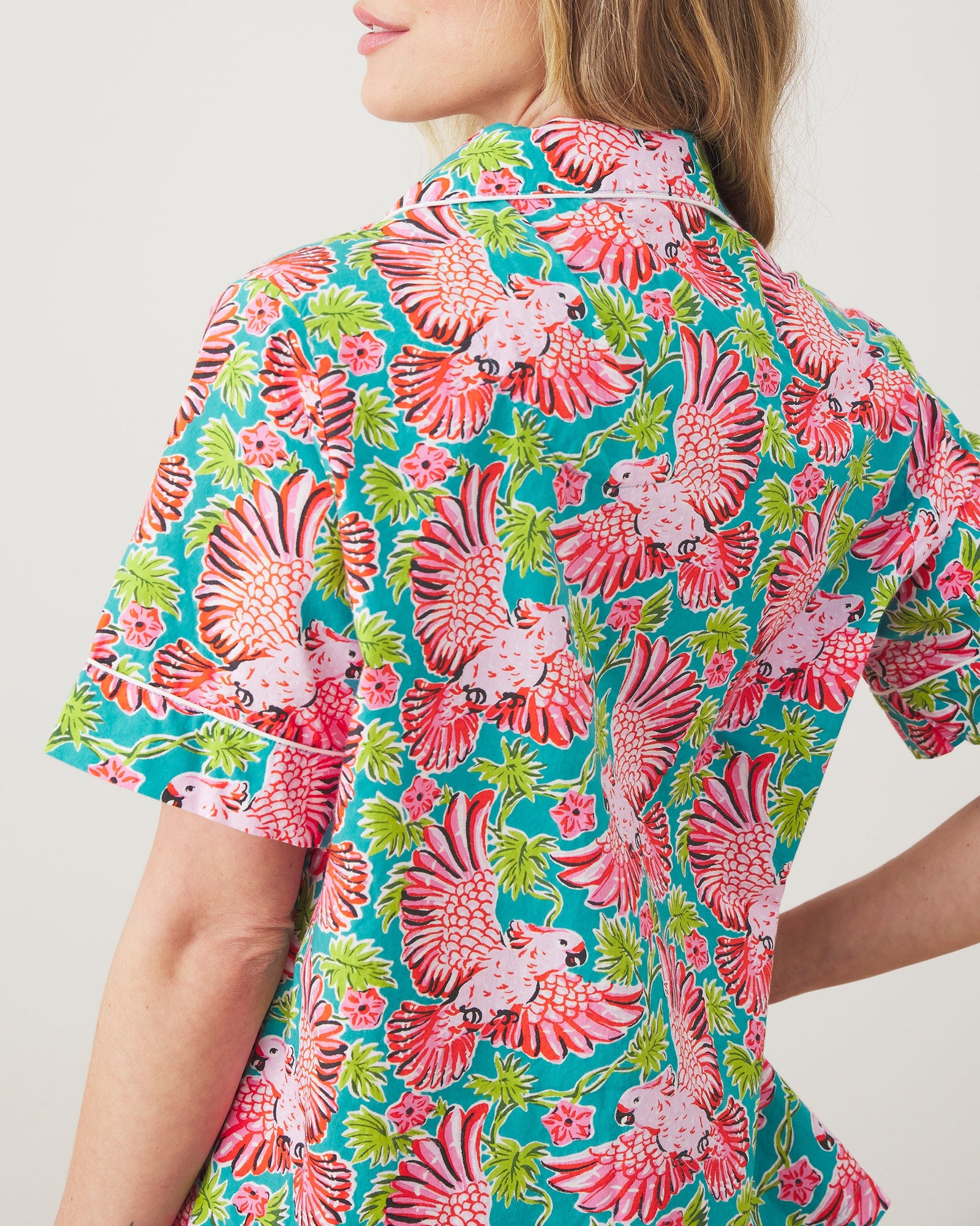 Short PJ Set | Playful Parrots - Tropical