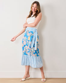 Antique Vases - Anika Skirt - Blue Sky - Printfresh