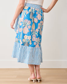 Antique Vases - Anika Skirt - Blue Sky - Printfresh