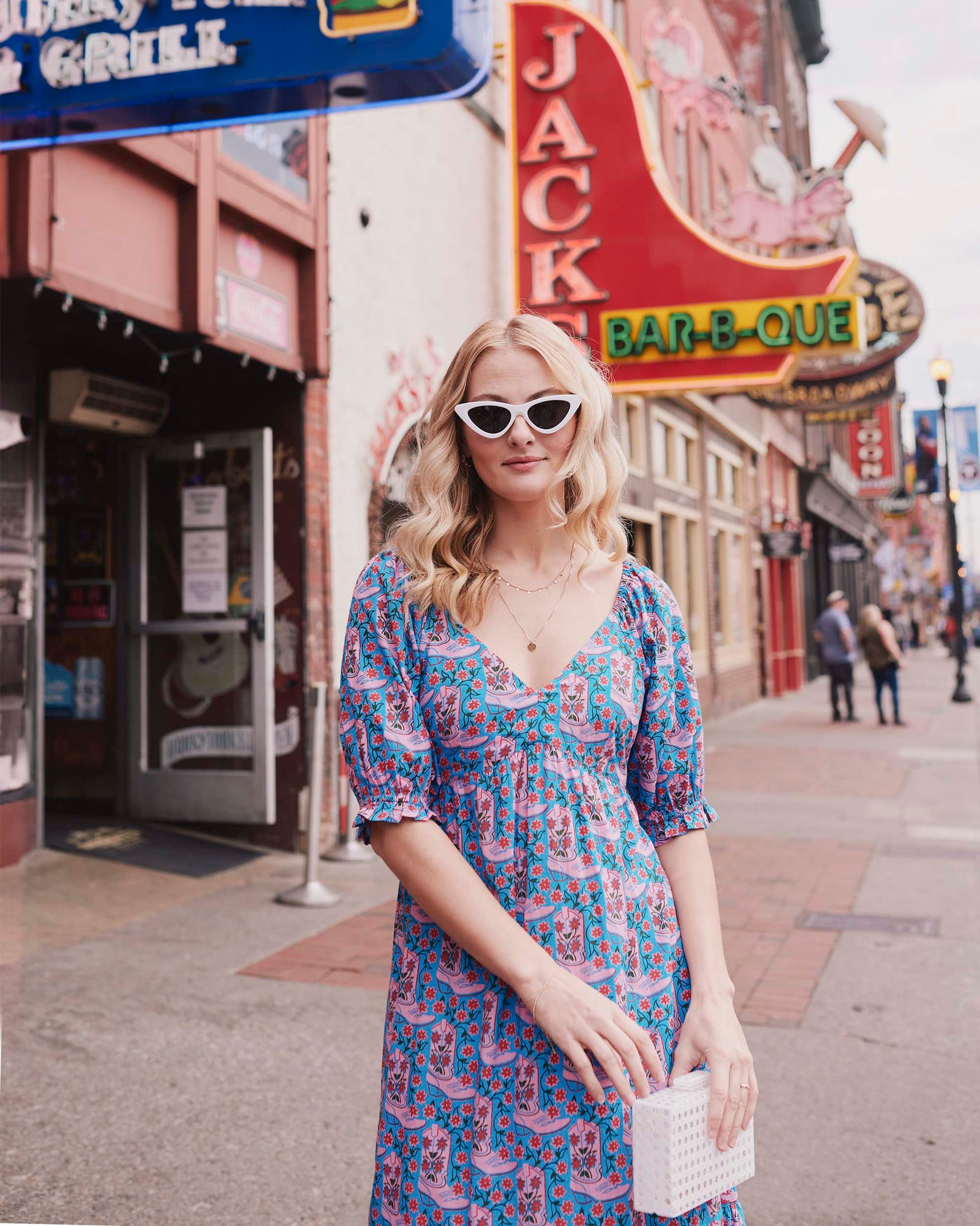Good Graces Dress | Rhinestone Cowgirl - Blue Jean