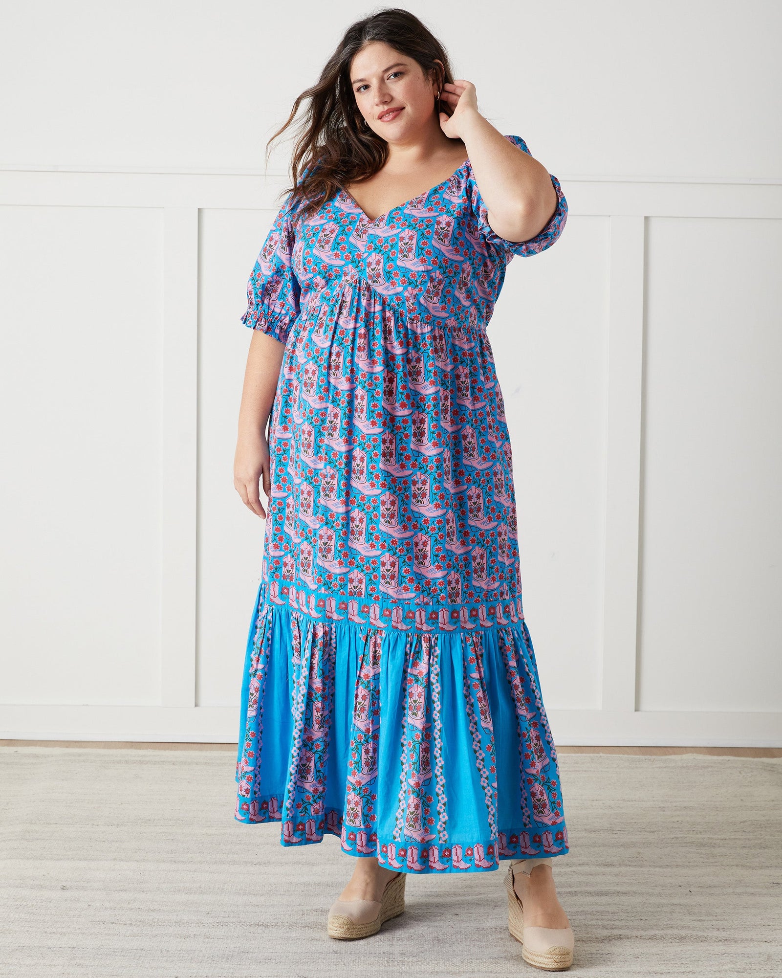 Good Graces Dress | Rhinestone Cowgirl (Blue)