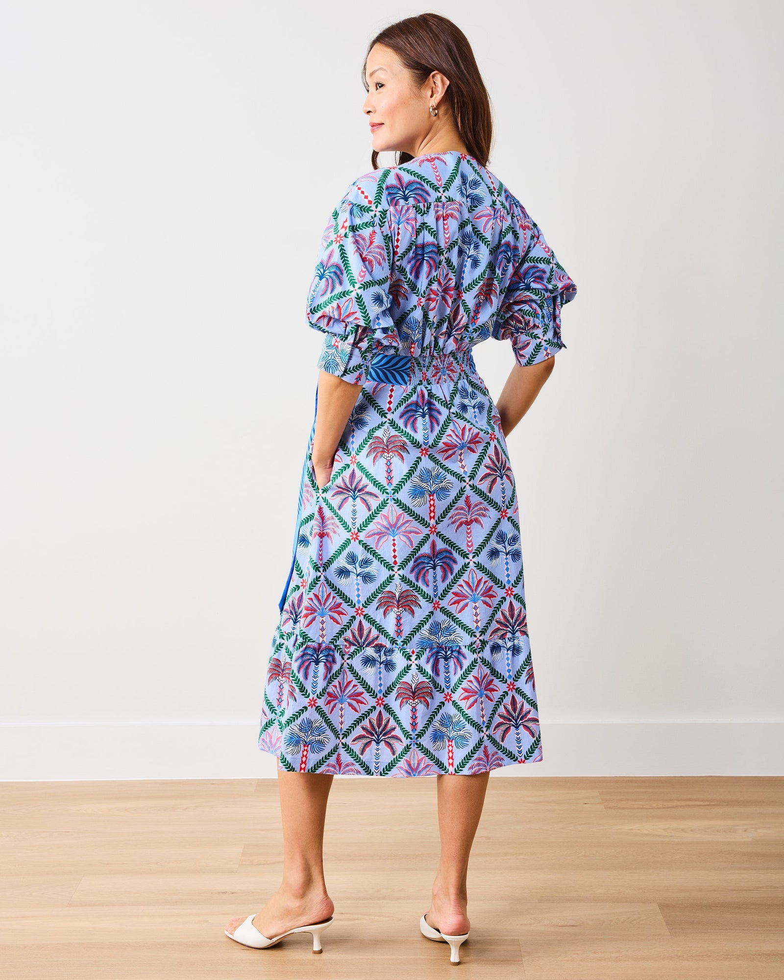 Palm Tree Paradise - Gabriela Dress - Lilac Escape - Printfresh