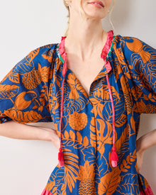 Toucan Treetop - Vibrant Voyage Dress - Multi Palms - Printfresh