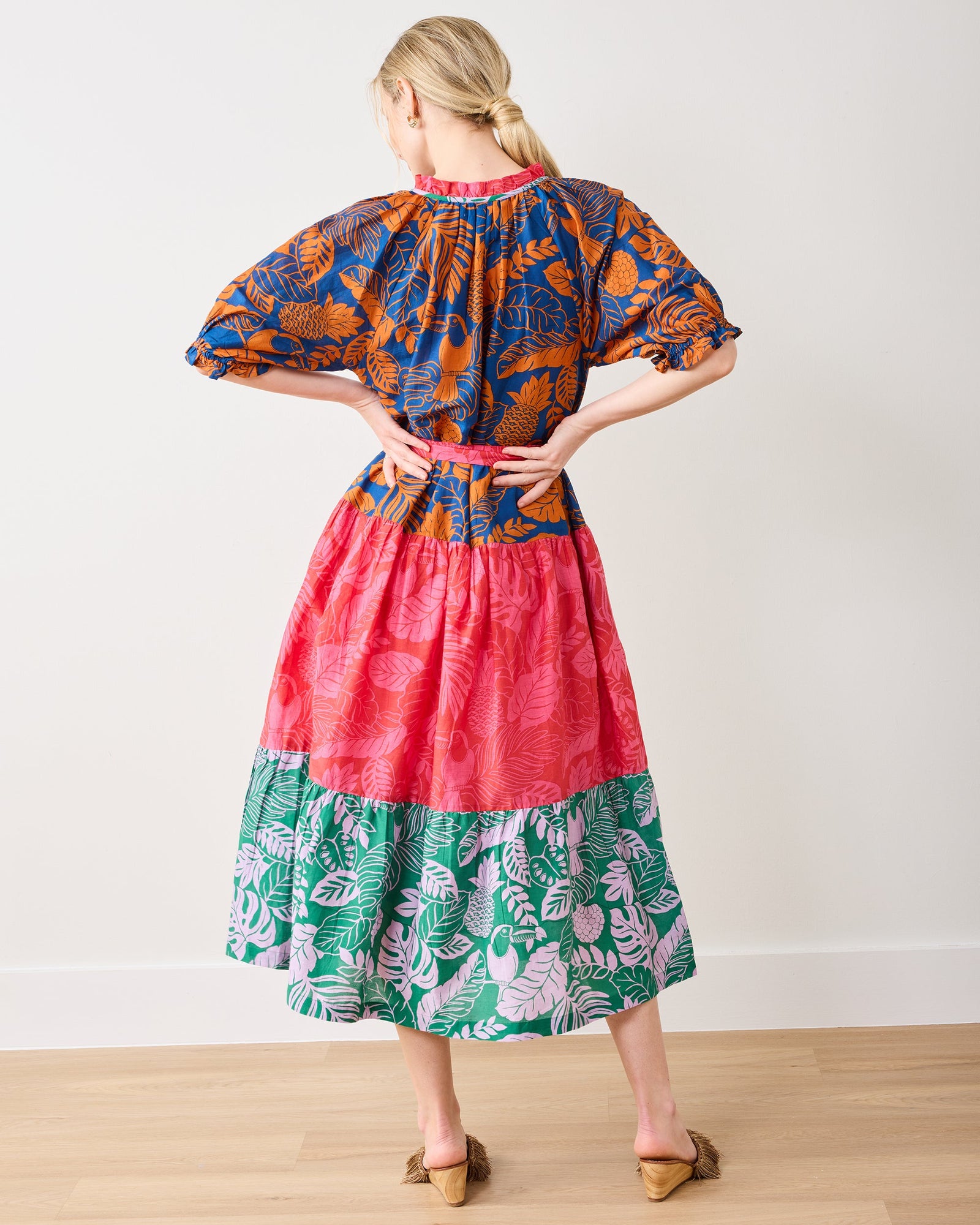 Toucan Treetop - Vibrant Voyage Dress | Multi Palms