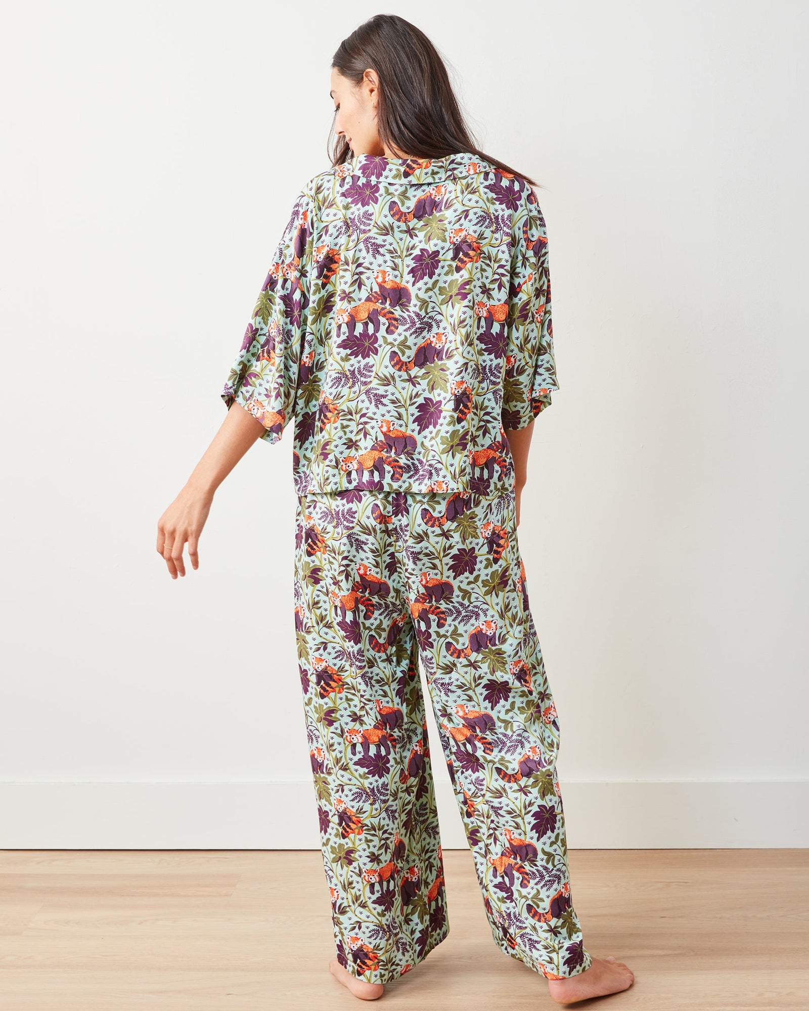 Red Pandas - Eco Satin Wildest Dreams Set | Soft Mint