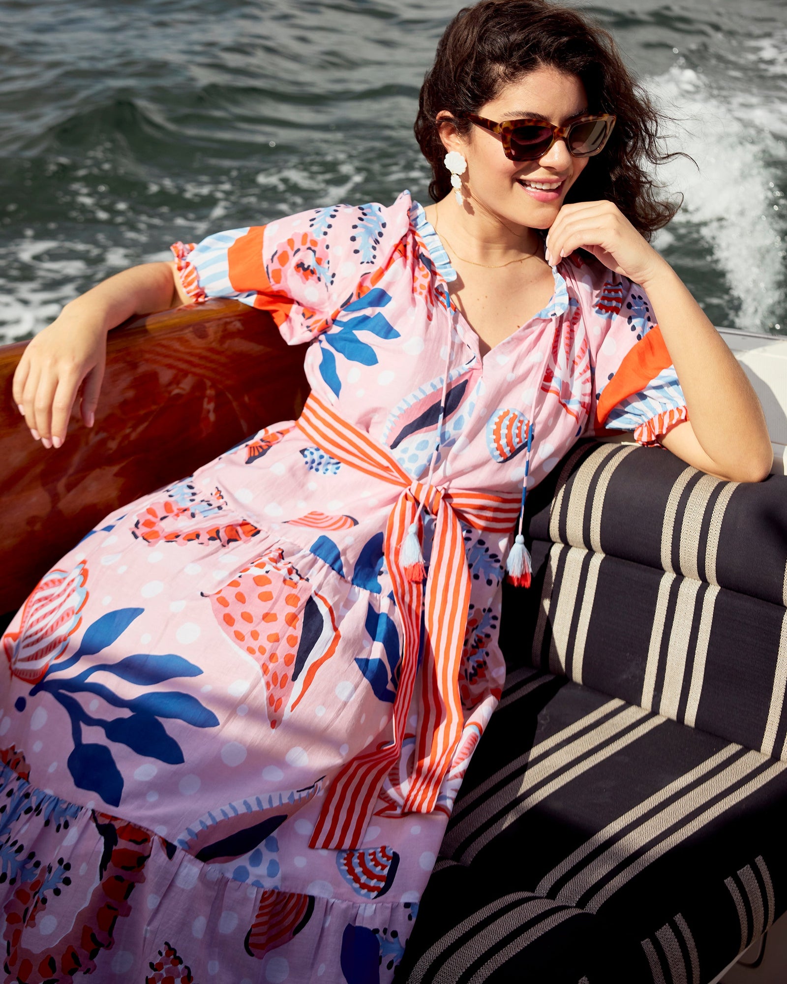 Seahorse Haven - Vibrant Voyage Dress | Pink