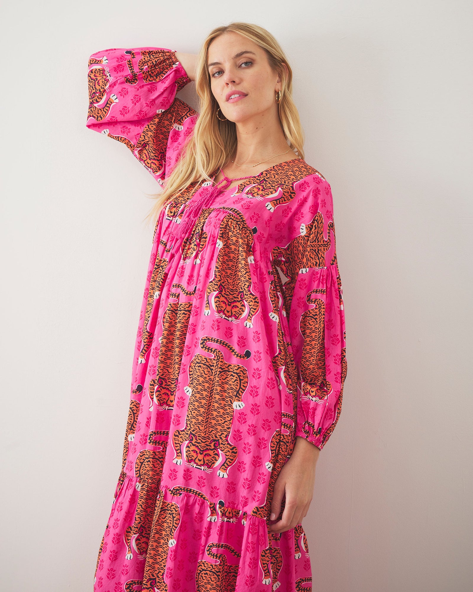 Siberian Stripes - Day Tripper Dress | Neon Rose