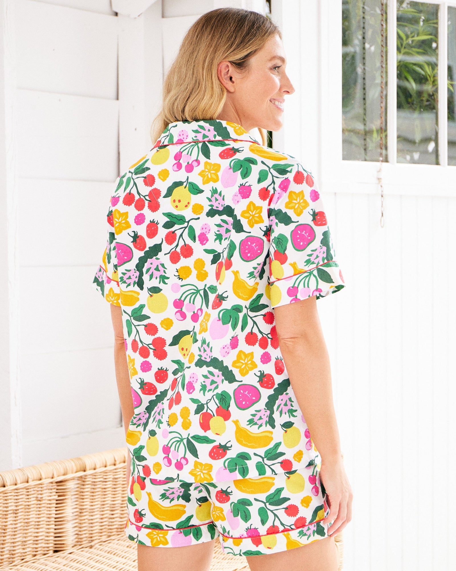 Short PJ Set | Smoothie Time - Cloud